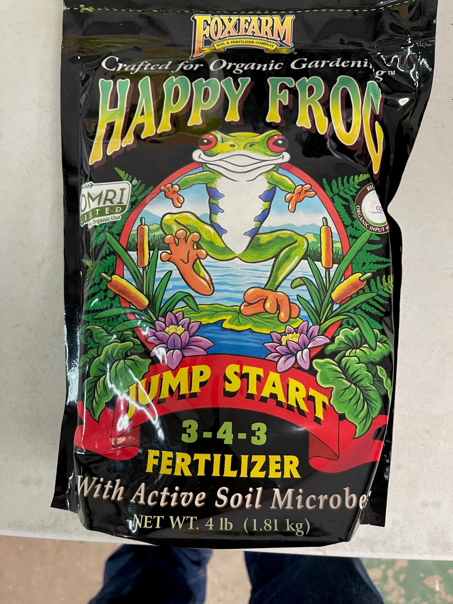 Happy Frog Jump Start 3-4-3 OG, 4#-Fresh Start Growers Supply