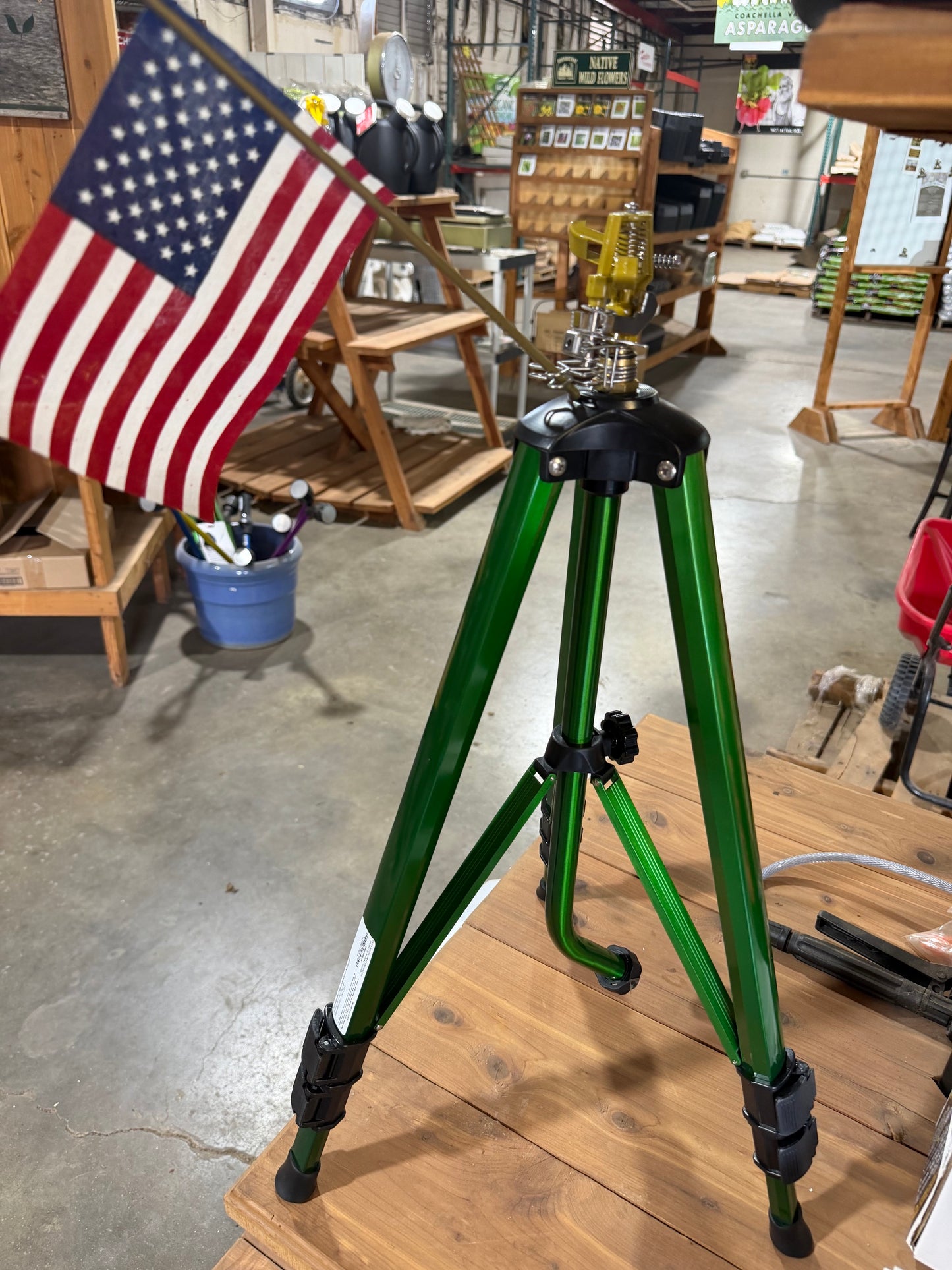 Extending Tripod Sprinkler, Brass 44"