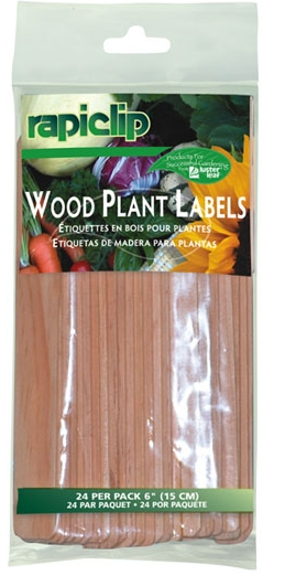Wood Plant Labels 6", 24 pack-Fresh Start Growers Supply