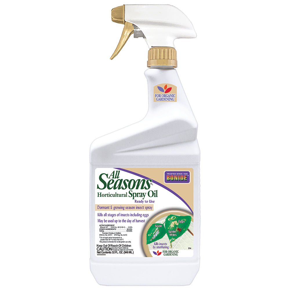 All Seasons® Horticultural Oil Ready-to-Use - quart-Fresh Start Growers Supply