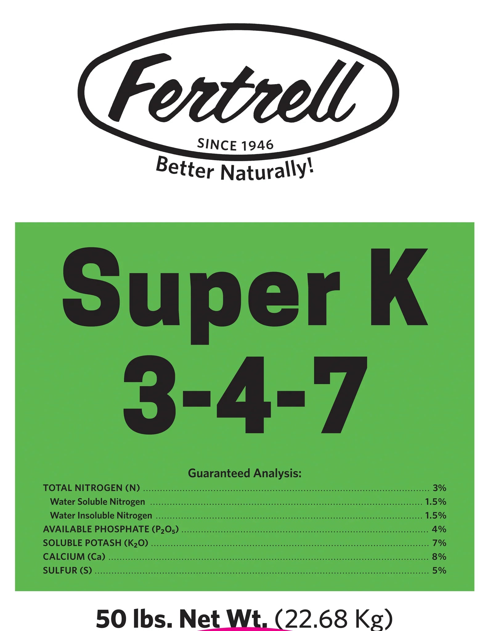 Super K 3-4-7, 50#-Fresh Start Growers Supply