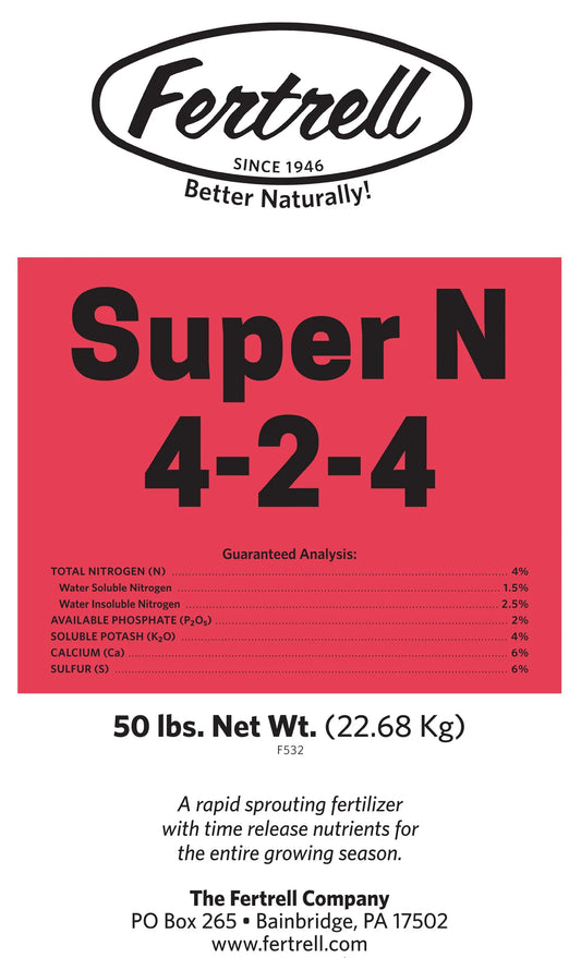 Super N 4-2-4 zinc & boron, 50#-Fresh Start Growers Supply