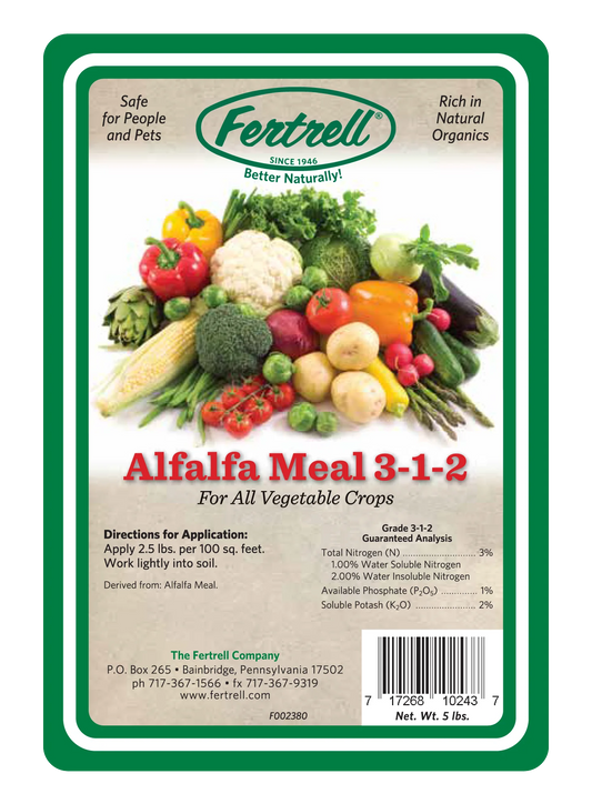 Alfalfa Meal 3-1-2, 5#