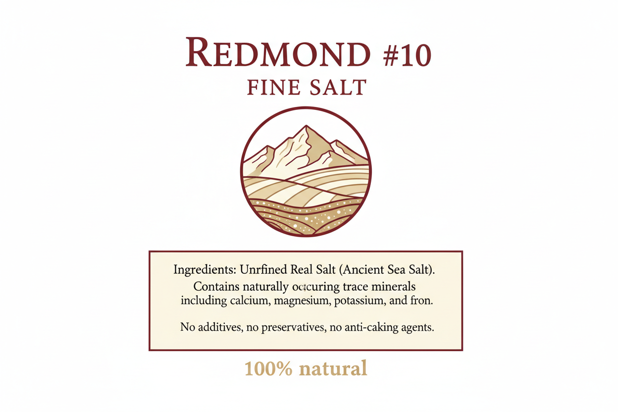 Redmond #10 Fine Min Salt, 50#